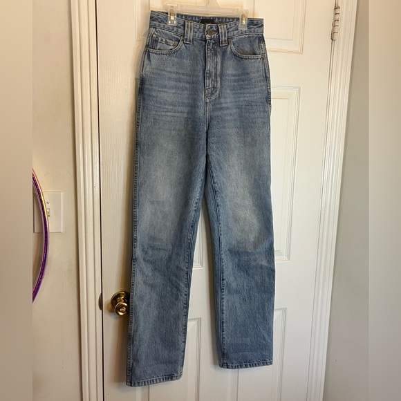 KHAITE High Rise Blue Jeans - Picture 16 of 16